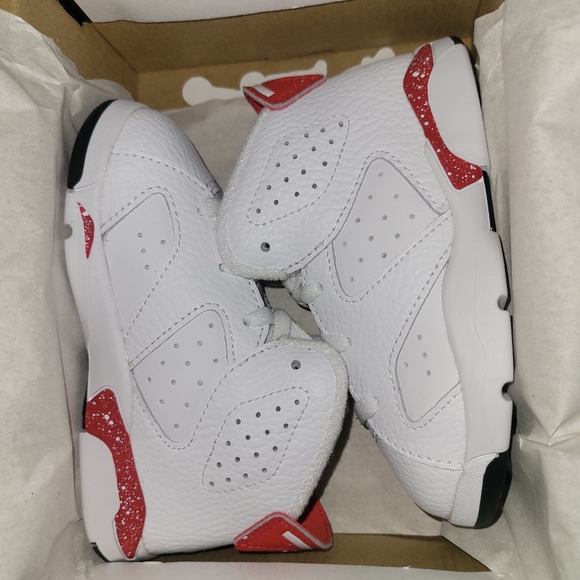 Nike Air Jordan Retro VI TD Red Oreo Varsity Red Toddler Size 8c